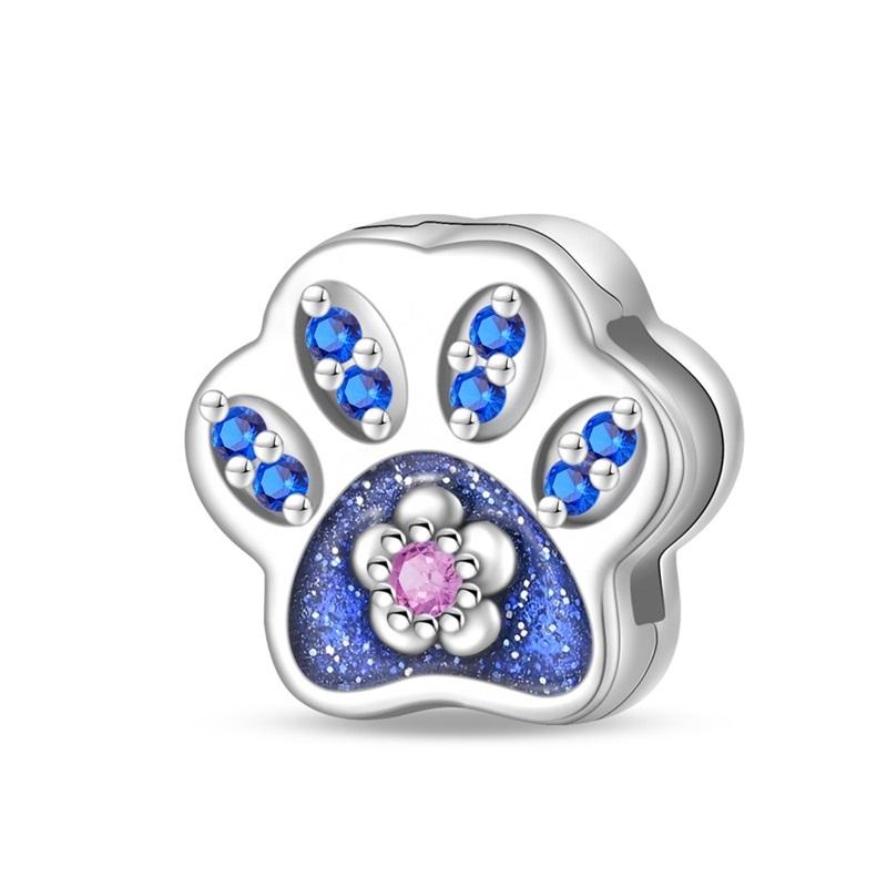 New 925 Silver Lucky Four Leaf Clover Donut Lotus Charms Flat Beads Fit 3mm 925 Bracelets DIY Friendship Jewelry