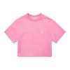 MLB Basic Short Slim Summer Breathable High-Value Short Sleeve T-Shirt Women Tops Pink 3FTS10023-50PKS