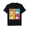 Lemur Pop Art Zookeeper Animal Explorer Lover T Shirt Vintage Graphic Homme Stretched Soft Unisex Top For Everyday Wear