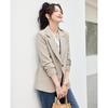 TERRE BLEUE Women's Striped Commuter Blazer