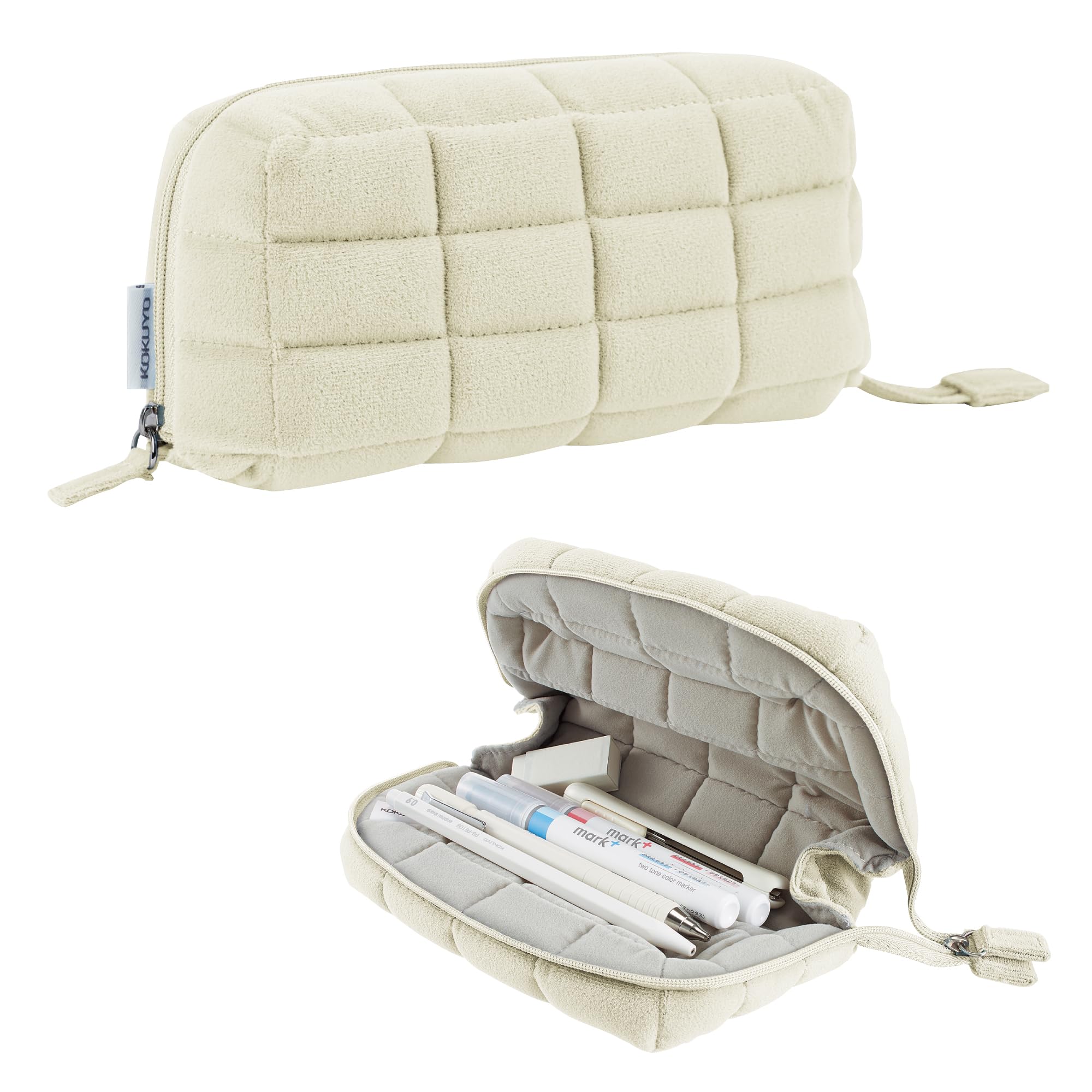KOKUYO Pen Mococo Soft and White Case, Fluffy, F-VBF290W белый