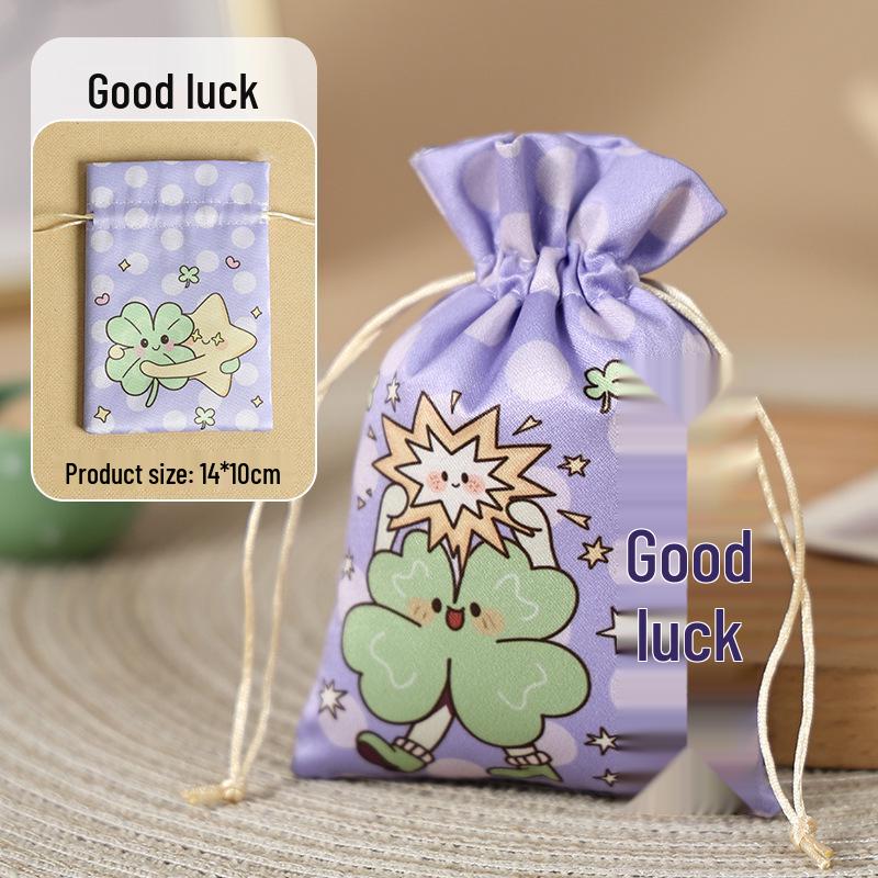 Cute Cartoon Print Brocade Sachet - Dragon Boat Festival Drawstring Pouch Ornament