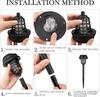 Solar Mosquito Killer With 2 Light Mode Outdoor Waterproof Led Light Bug Zapper Mosquito Trap Lamps For Garden Lawn Camping