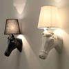 Horse Head Wall Lamp European Bedside Bedroom Aisle Corridor Clothing Store Simple Mediterranean Led Wall Lamp