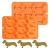High Quality Silicone Dessert and Treat Molds 9 Cavity Dachshund Shape Mould For Handmade Chocolates And Dessert