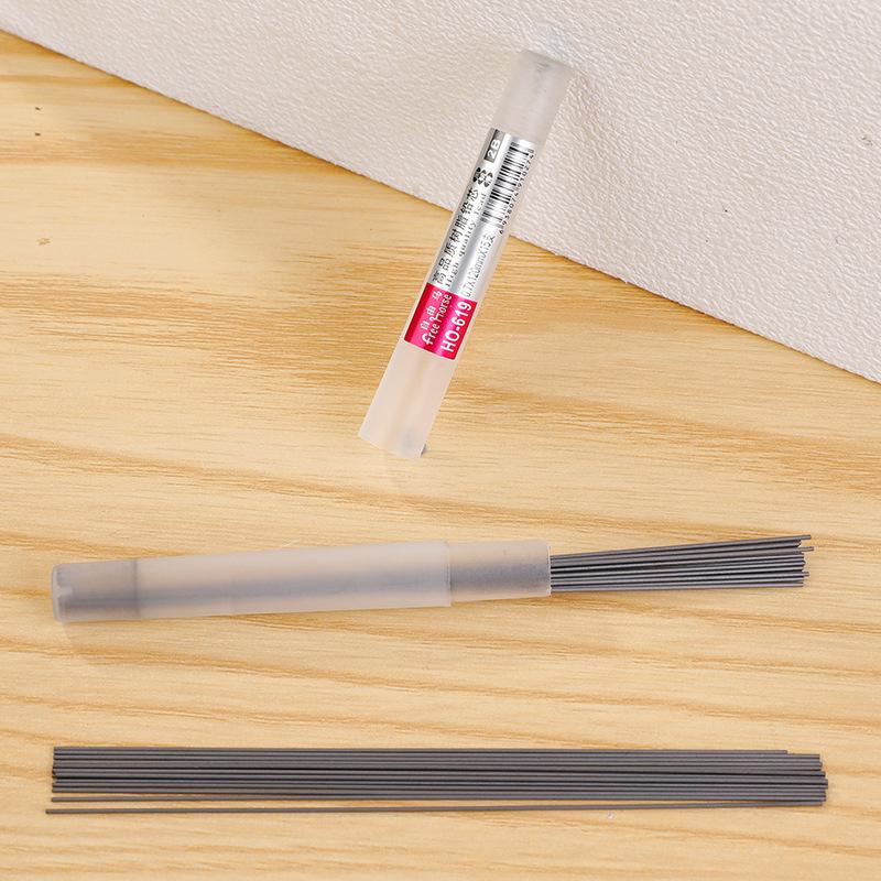 100 Tubes Free Shipping: 619 Lead Core 0.5/0.7mm Automatic Mechanical Pencil Resin 2B Lead for Exams