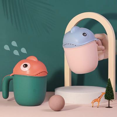 Cartoon Washing Head Children Bathing Baby Bath Cup Shampoo Rinse Cup Spoons Waterfall Rinser