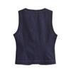2025 Women's Spring Fashion: European-American Style Denim Vest & Long Pants Set