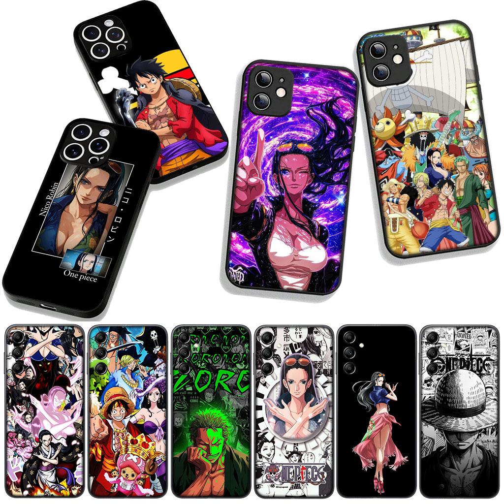 Nico Robin Luffy Zoro One Pieces Phone Cover for Apple iPhone 16 15 14 Plus 13 12 Mini 17 Pro Max + ProMax 16E Air Case