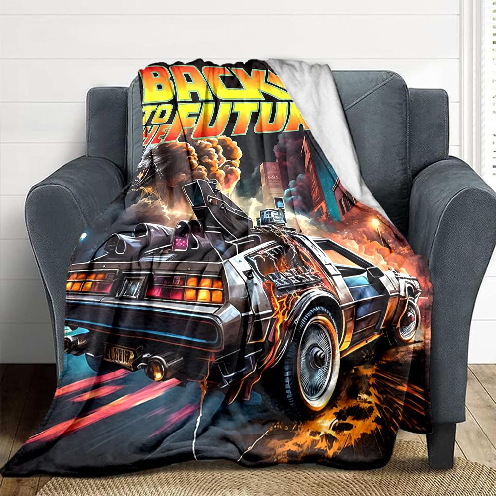 1PC Back to the Future Blanket, Throw For Sofa, Bed, Travel, Camping, Livingroom,