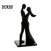 Durable Couple Statue Figurine, 3D Printed Hugging Statue, Modern Romantic Desktop Sculpture for Living Room, Bedroom, Office, Shelf, Table