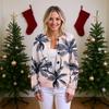 Women'S  Sweater Cute Fun Printing Sweater Fall And Winter Long Sleeve Knitted Sweater