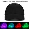 Modische LED-Licht Glasfaser Leuchtende Party Baseballkappe Bar Tanz Leuchtender Hip Hop Paare Outdoor Bekleidung Performance Requisiten