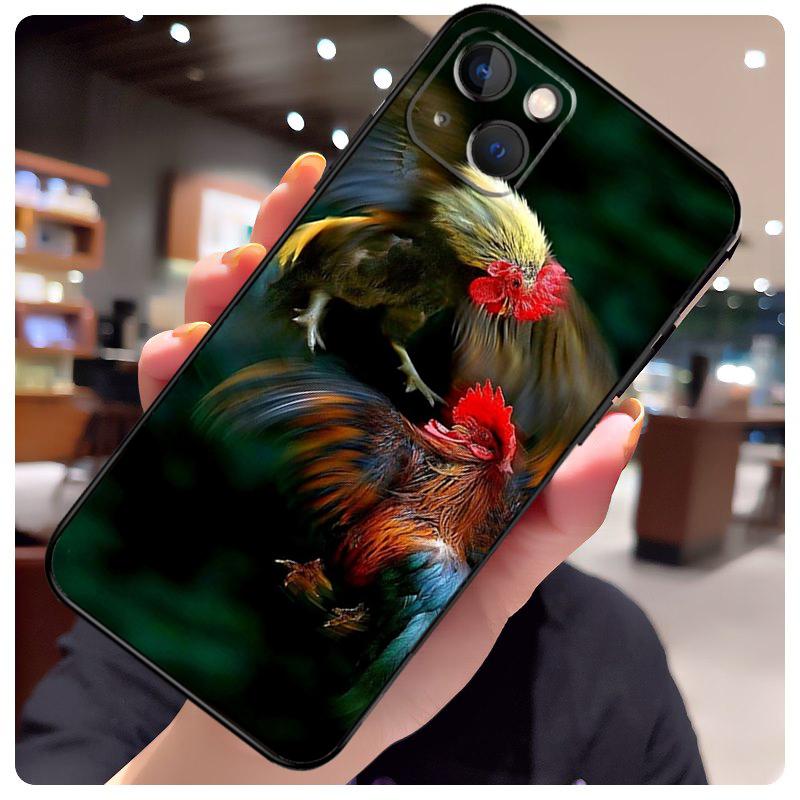 

Cock Rooster Chicken Case For iPhone 16 14 15 Pro Max 12 13 Mini 11 15 Pro Max Plus X XS Max XR Phone Cover iPhone 11