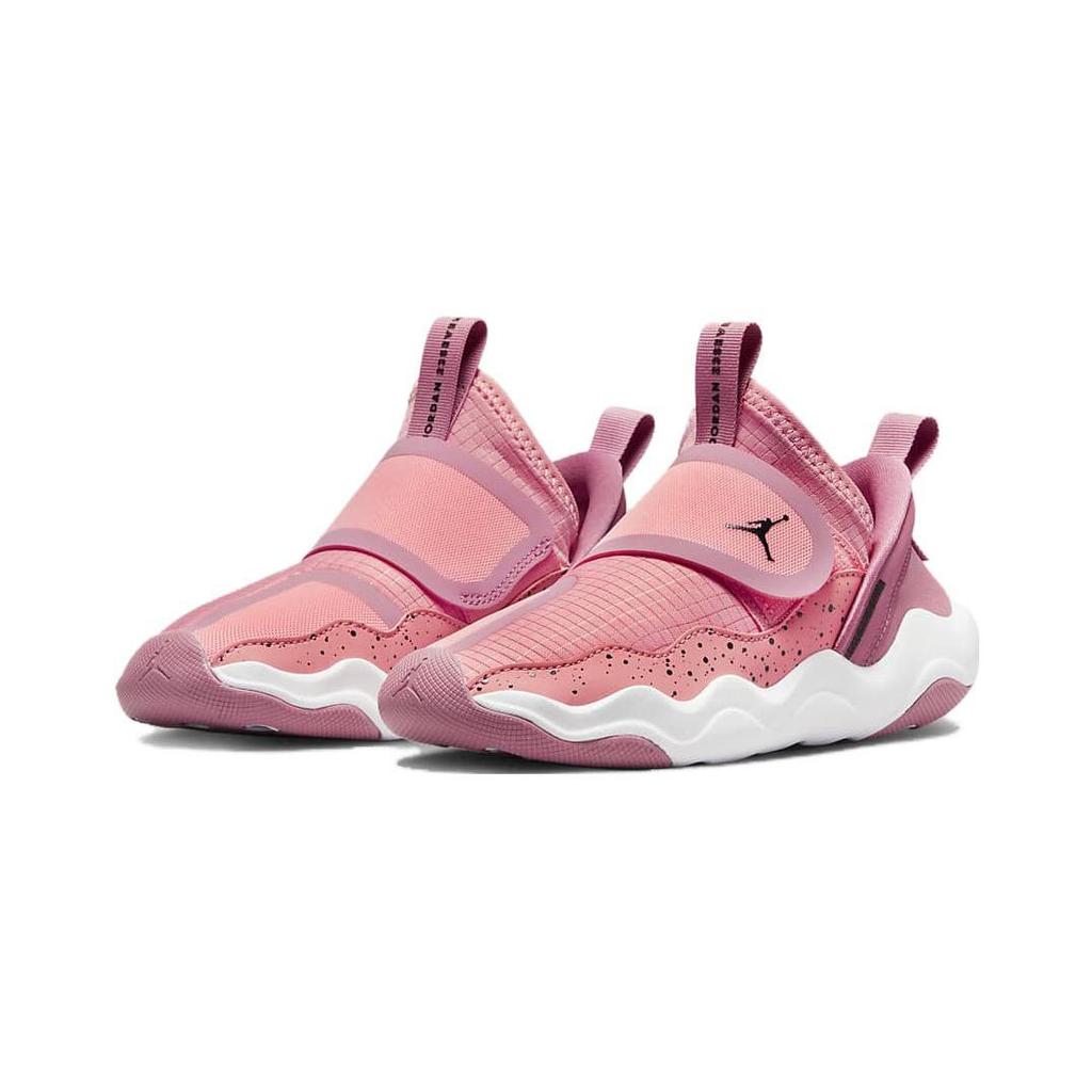 Jordan 23/7 Slip Resistant Cushioning Low Top Children's Basketball Shoes Pink White Children Aged 3 7 Years Old DQ9293-616