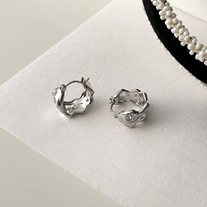 Irregular Ear Buckle Simple Fashion Temperament Ins Women's Design Earrings Earrings