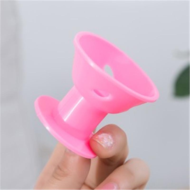 Silicone Mushroom Hair Curlers with Bell Protector, Lazy Sleep Style by Maysure
