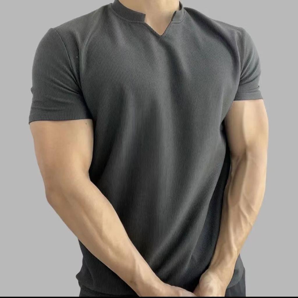 Fitness Short T-Shirts Summer New Texture Anti-wrinkle Quick Drying Tops