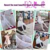 Silver Crystal Low-Heel White Leather Princess Shoes for Girls