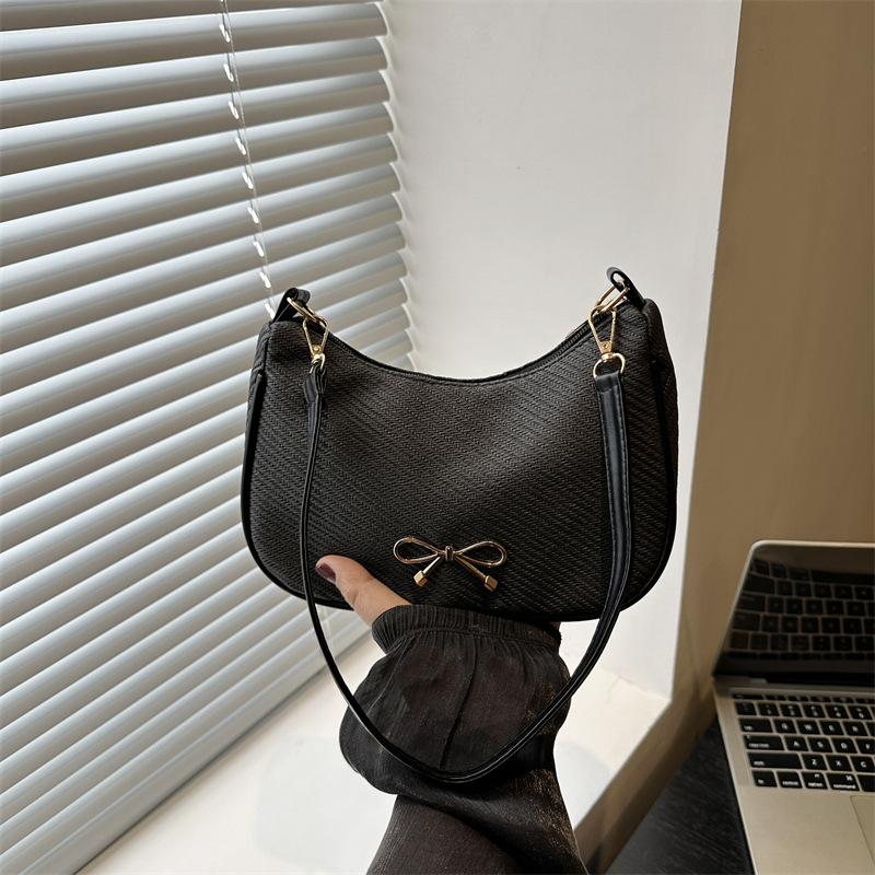 Neue modische, praktische, lässige und schöne Schleife Temperament vielseitige Pendler tragbare Schulter Achseltasche
