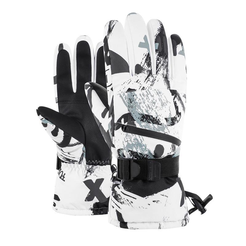 Warm Ski Gloves Winter Thermal Snowboard Gloves Men Women Waterproof Gloves Anti-Slip Touch Screen Skiing Gloves