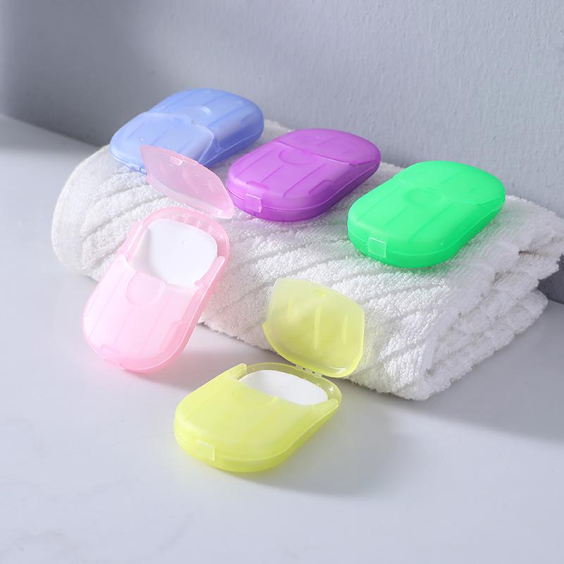 Portable Mini Travel Soap Flakes Box for Hand Washing