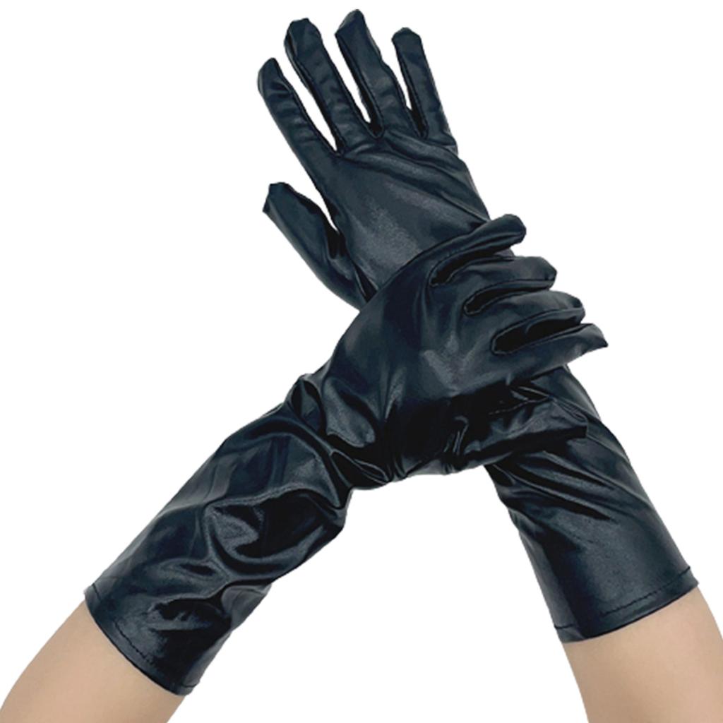 Nattklubb Metalliska Handskar Julkonsert Opera Fest Kostymtillbehör Metalliska Handskar för Kvinnor och Flickor