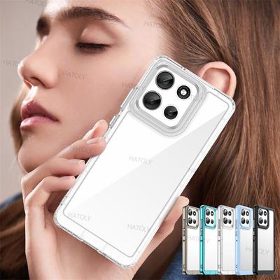 For Motorola Moto G86 Case Motorola Moto G86 Cover Anti-Scratch Shockproof Clear PC + Silicone Protective Phone Cover Moto G86