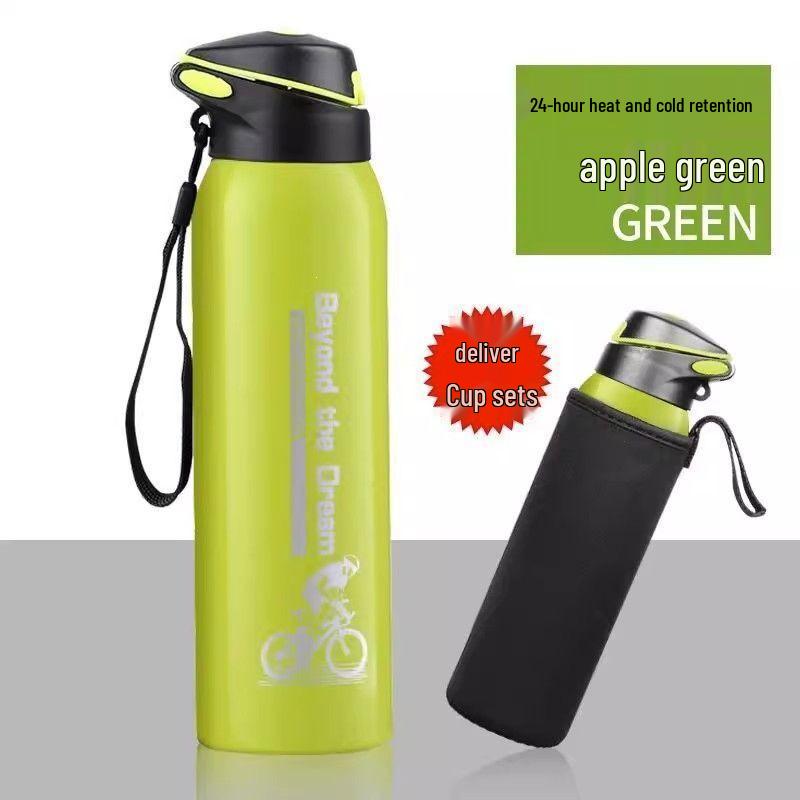 Stainless Steel Insulated Cycling Water Bottle - Large Capacity
