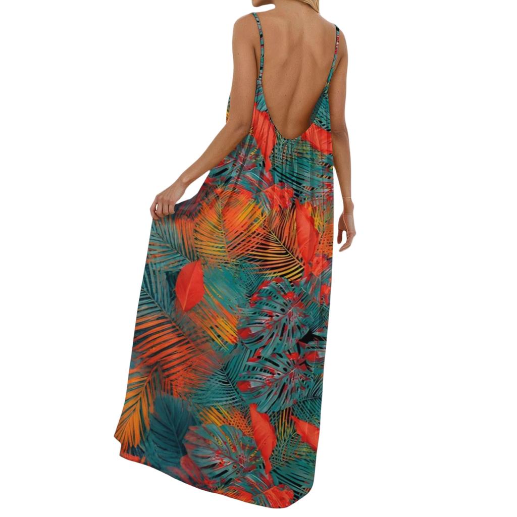 Women's Casual, Fashionable And Retro Printed Dress