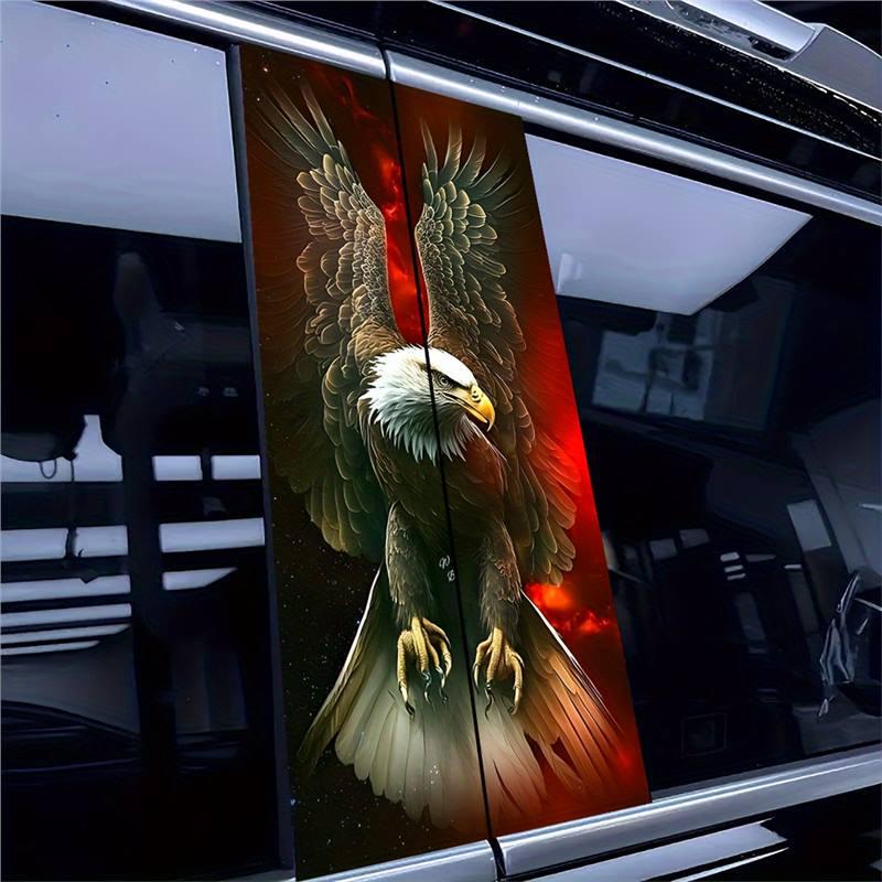 Zestaw 2 szt. Odważny Rycerz Orzeł Naklejki Winylowe na Samochód - Odporne na Zarysowania