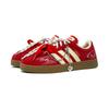 adidas Vl Court Classic Abrasion Resistant Slip Resistant Low Top Skateboard Shoes Unisex China Red KK3774(TEAM1572-)