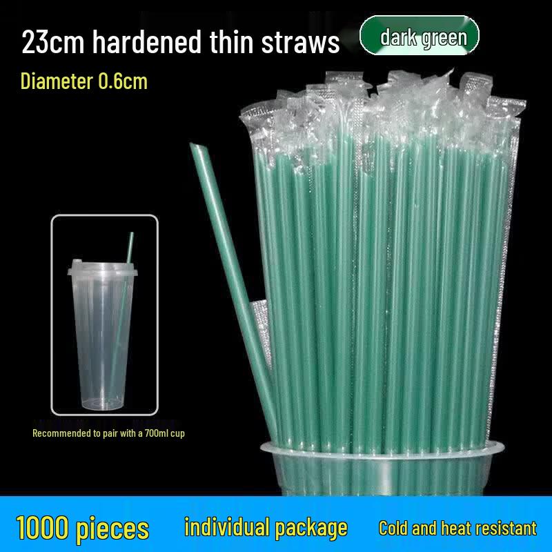 Individually Wrapped Disposable Beverage Straws