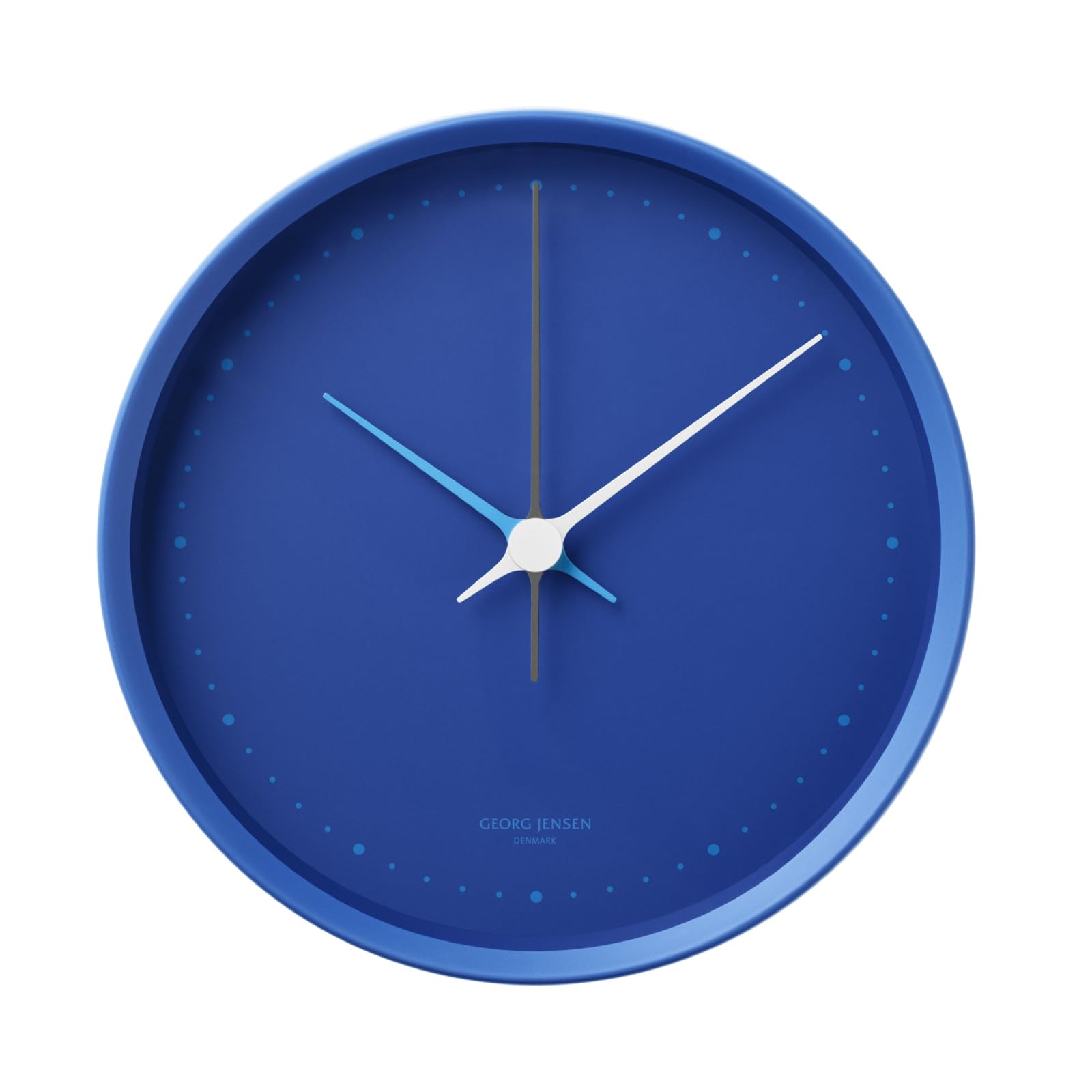 

Georg Jensen Henning Koppel Analog Wall Clock, Blue, Diameter 22cm x Depth 6cm, 10020488