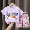 2pcs/set Children's Sets Kids Clothes Boys Girls CartoonT-shirt + Shorts Summer Cotton Short Sleeve Baby Children Clothing Toddler Suit