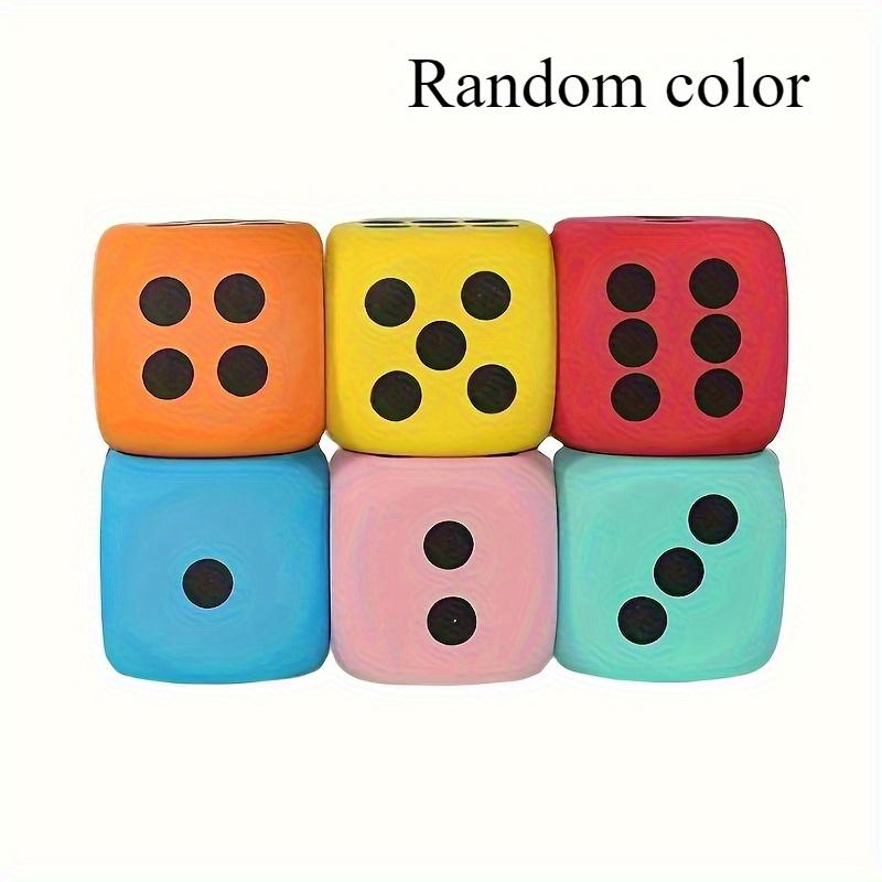 Color Giant Foam Dice Set -6-piece Multifunctional Party and Puzzle Game Accessories