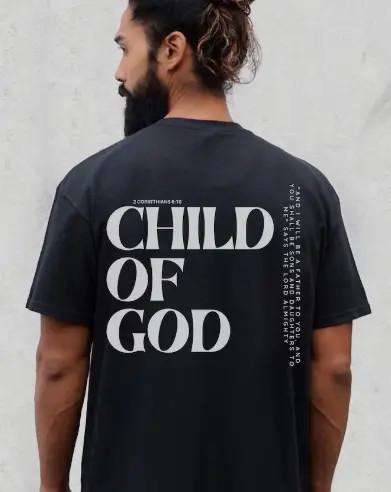 Child of God Shirt, Jesus Is King Christian Faith Streetwear Tee S