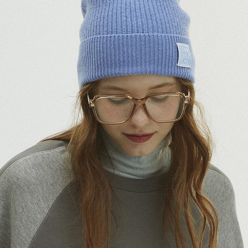 Between A and B Bubble Label Cashmere Wool Blended Beanie_3 Colors