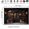 Mocsicka Black Christmas Store Backgrounds Photography Children Adult Birthday Party Backdrops Bear Gifts Xmas Tree Decor Banner