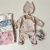 Baby Autumn Loungewear Onesie with Cute Cartoon Print, Long-Sleeve Romper for Boys and Girls