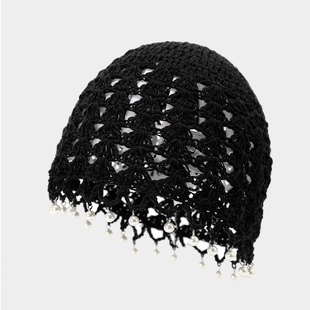 Spring and Summer Handmade Crochet Hollow Beanie Hat Women's Knitted Hats Lady 's Solid Skullies & Beanies