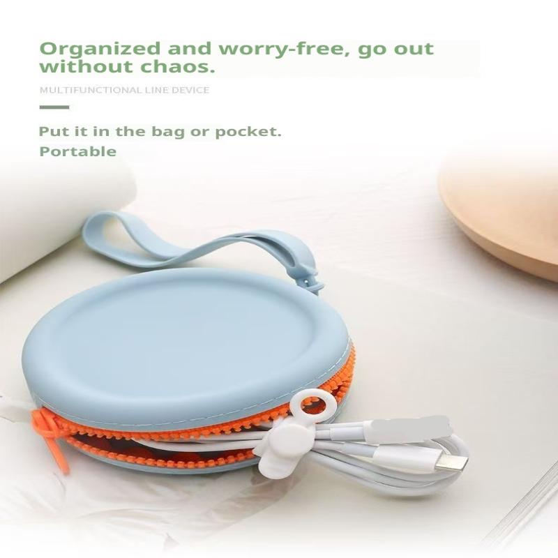 Silicone Cable Ties,Cord Organizer,Cable Straps,Reusable Cord Ties,Travel Cable Organizer ,Cute Elastic Tie, Wire Ties