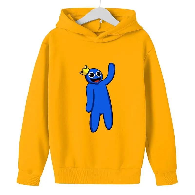 

2025 Rainbow Friends New Boys Hoodies Game Cartoon Print Children s Spring Autumn Winter Long Sleeve Sweatshirt Cute Girls Hoodies 100
