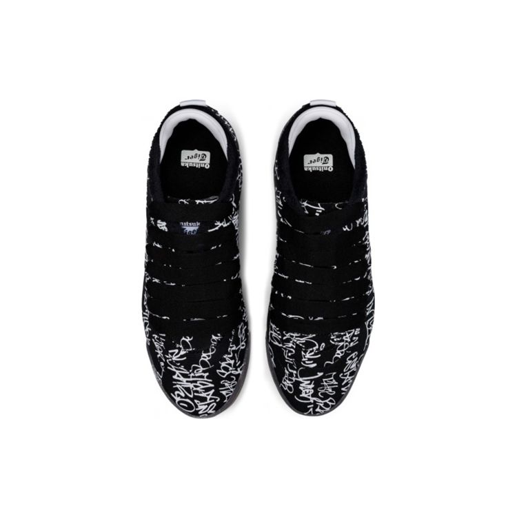 ONITSUKA TIGER Kamo Trainer Trendy Print Non-Slip Supportive Low-Top Skate Shoes Unisex Sneaker Black 1183A785-002