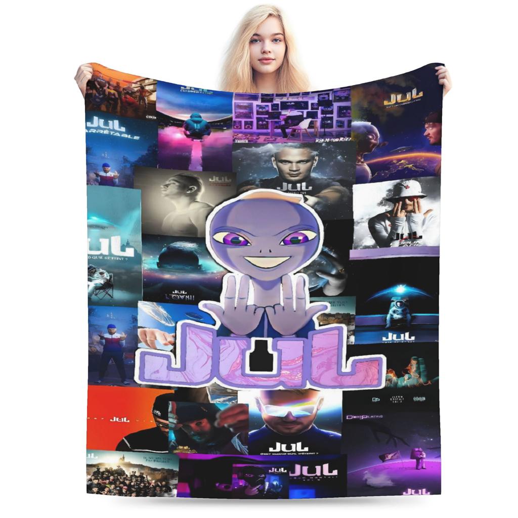 RAPPER JUL Blanket  Soft Warm Funny Plush Bedding Throws For Students Outdoor Flannel Bedspread Bed Cover