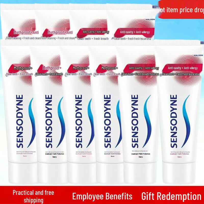 Sensodyne Anti-Cavity & Sensitivity Fresh Tea Toothpaste 100g x 10