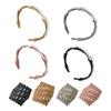 Women Headband Anti-Skid Teeth Resin Hairband Adjustable Stretch Travel Washing Face Hair Hoop Running Jumping Hair Accessory