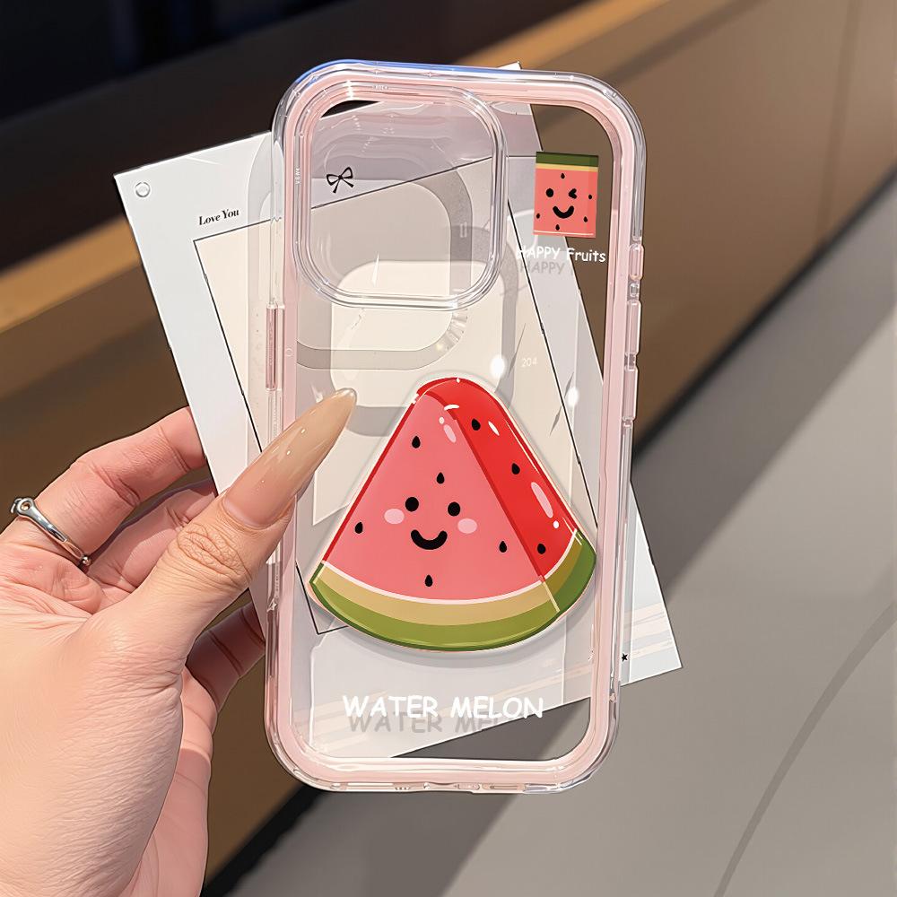 Ins Wind Summer Watermelon for iPhone17 Pro Max Mobile Phone Protective Case 16 Simple 15Pro Niche 14
