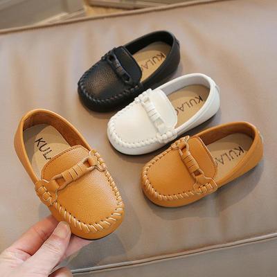 Scarpe Slip-On in Pelle a Suola Morbida Stile Britannico per Ragazzi - Tendenza Autunno 2022