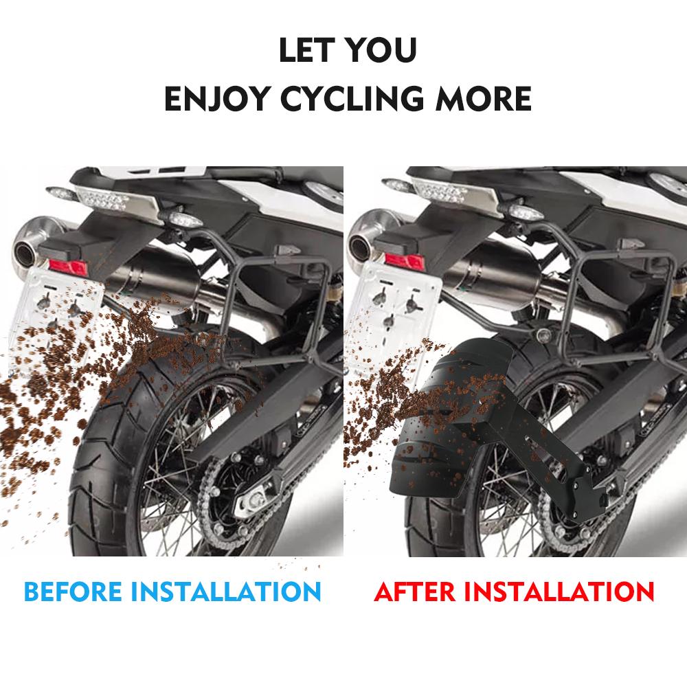 For BMW F800R F800GS F700GS F650GS F800  F700 F650 GS 2008-2018 Wheel Hugger Motorcycle Rear Fender Mudguard Splash Mud Guard
